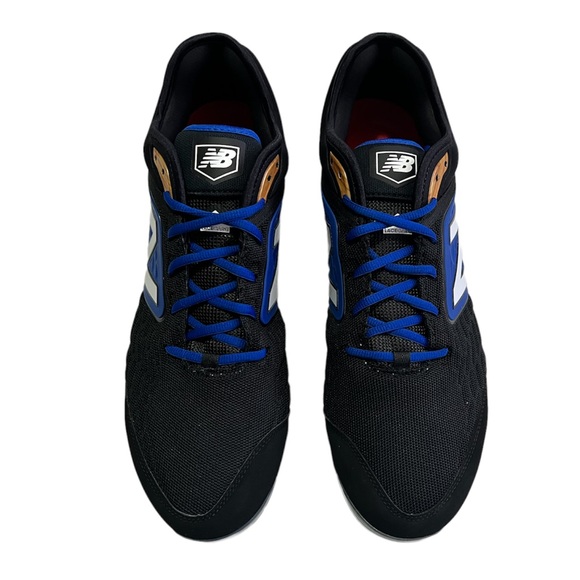 New Balance Metal Baseball Cleats Black Blue 2E L3000BB4 Mens Size 16 - Picture 4 of 9
